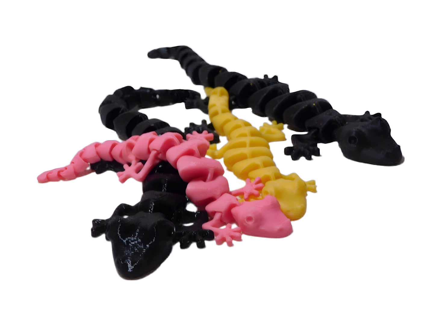 Mini Articulated Geckos - Flexible and Fun Collectible Toys