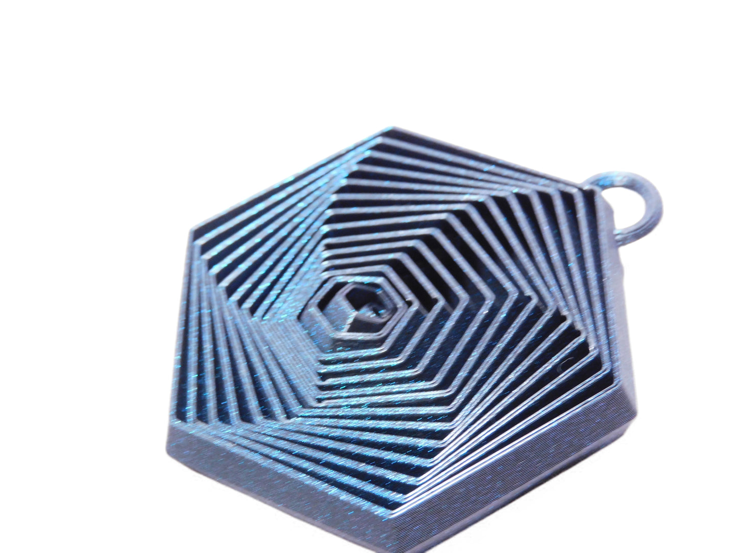 Hexagon Happy Space Keychain